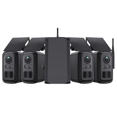 Set solárnych kamier Viking HUB S04/8000 mAh/ mobilné aplikácie/ outdoor