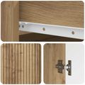 vidaXL Servírovacia skriňa Dub artisan 66 x 34,5 x 90 cm