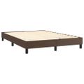 vidaXL Boxspring posteľ s matracom hnedá 140x200 cm umelá koža