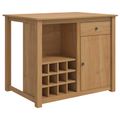 vidaXL Kuchynský ostrovný set 2 ks PANAMA Medový vosk 112 x 77 x 90 cm