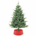 vidaXL Vianočnásukňastromčeka Červená Ø 65 x 24 cm Plast