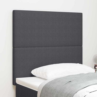 vidaXL Zadné čelo Tmavo šedá 80 cm Kordúrová tkanina