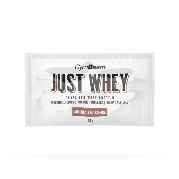 Just Whey Grass-Fed Protein – GymBeam, čokoládový milkshake, 30 g