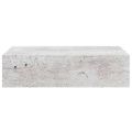 vidaXL Zásuvkové police nástenné 2 ks betónovo-sivé 40x23,5x10 cm MDF