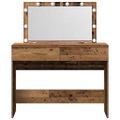 vidaXL Toaletný stolík Staré drevo 100 x 40 x 120 cm Kompozitné drevo