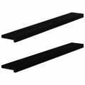 vidaXL Okenný parapet 2 ks hnedočierná 120x15x2 cm dubový masív