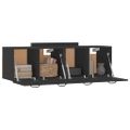 vidaXL Nástenné skrinky 2 ks čierne 80x35x36,5 cm spracované drevo