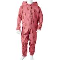 Detská kombinéza s kapucňou staroružová 116