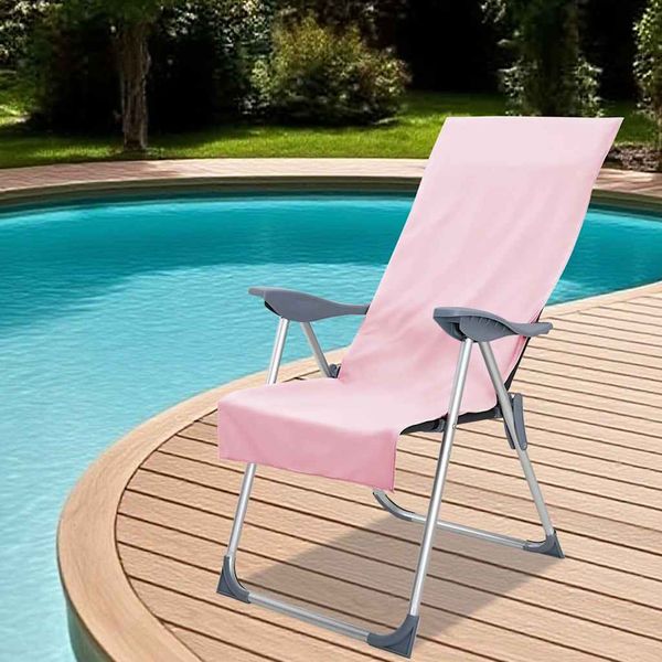 vidaXL Vonkajšie uteráky na stoličky 2 pcs Ružová 130 x 60 cm