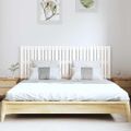 vidaXL Nástenné čelo postele biele 166x3x60 cm masívna borovica