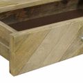 vidaXL Konzolový stôl so zásuvkou Prírodná sivá 110 x 30 x 80 cm