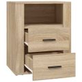 vidaXL Nočný stolík dub sonoma 50x36x60 cm spracované drevo