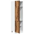 vidaXL Skrinka na chladničku “Lyon” Old Wood 60x57x207 cm