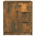 vidaXL Komody 2 ks dymový dub 60x30x70 cm spracované drevo