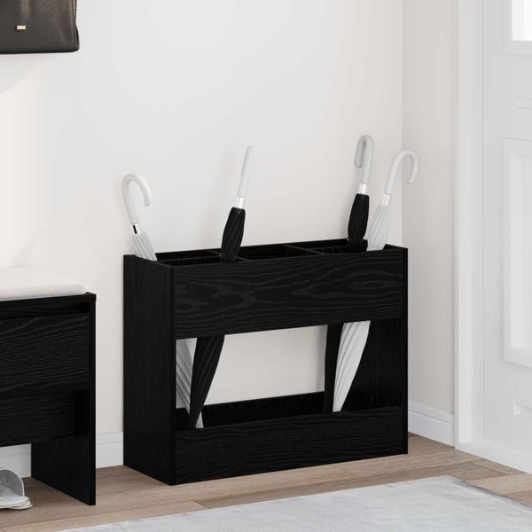 vidaXL Stojan na slnečník Čierny dub 65 x 24 x 50 cm Kompozitné drevo