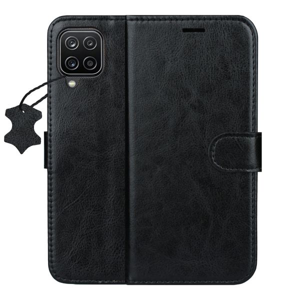 Smart Luxe kožené puzdro pre Samsung Galaxy A12 / M12 čierna