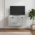 vidaXL Nástenná TV skrinka Nástenný Betónovo sivá 59,5 x 41 x 30 cm