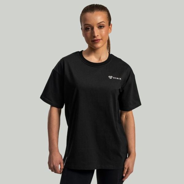Dámske tričko Lunar Oversized Black - STRIX, veľkosť S, veľkosť oblečenia S