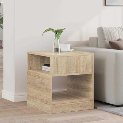 vidaXL Koncový stôl Sonoma dub 40,5 x 40 x 45 cm Kompozitné drevo
