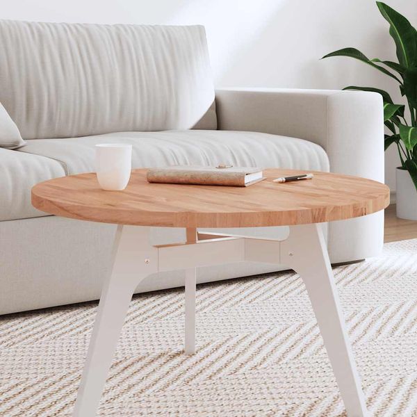 vidaXL Stolová doska Ø70x2,5 cm okrúhla masívny buk