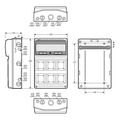 Skriňa 3962 AcquaCOMBI IP65, 6 otvorov, 16 modulov, 500x330x155mm