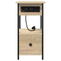 vidaXL Nočný stolík Sonoma dub 60 x 30 x 61 cm Kompozitné drevo