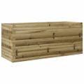 vidaXL Záhradný kvetináč 110x40x45,5 cm impregnovaná borovica