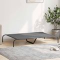 vidaXL vyvýšená posteľ pre psa sivá 130x80x20 cm Oxford látka a oceľ
