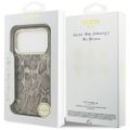 Puzdro Guess Python Pattern MagSafe pre iPhone 17 Pro hnedá