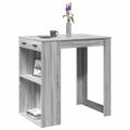vidaXL Barový stôl sivý sonoma 102x70x103,5 cm kompozitné drevo