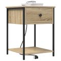 vidaXL Nočný stolík Sonoma dub 42 x 41 x 56 cm Kompozitné drevo