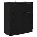 vidaXL Komody 2 ks Čierny dub 60 x 30 x 70 cm Kompozitné drevo