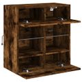 vidaXL TV nástenná skrinka s LED svetlami dub sonoma 58,5x30x60,5 cm