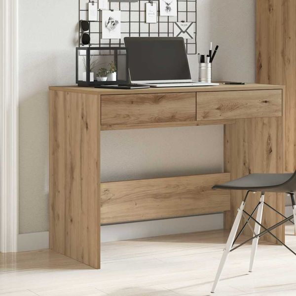 vidaXL Stôl dub artisan 101x50x76,5 cm kompozitné drevo
