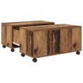 vidaXL Konferenčný stolík Staré drevo 75 x 75 x 38 cm Kompozitné drevo