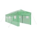 vidaXL Skleník s rýchlo postaviteľným rámom Zelená 290 x 870 x 315 cm