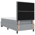 vidaXL Posteľ s pružinovým rámom Svetlosivá 80 x 200 cm látka