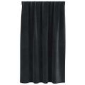 vidaXL Zatemňovacie závesy 2 ks Čierna 140 x 140 cm Zamat