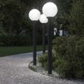 vidaXL Stĺpikové svetlá 3 ks 120 cm čierne IP44