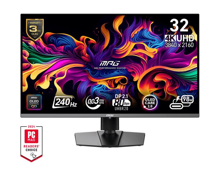 MSI MPG/322URX/31,5''/QD-OLED/4K UHD/240Hz/0,03ms/Čierna/3R