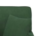 vidaXL Pufa s sukňou 3 ks Jungle Green Kordúrová tkanina