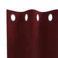vidaXL Zatemňovacie závesy 2 ks Víno červené 140 x 225 cm Zamat