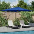 vidaXL Roma Parasol Modrá 286 x 284 x 270 cm Hliník a polyester