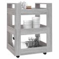 vidaXL Kuchynský vozík sivý dub sonoma 60x45x80 cm spracované drevo