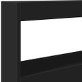 vidaXL Skrinka na čelo postele s LED čierna 120x17x102 cm