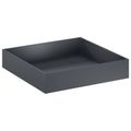 vidaXL Záhradný kvetináč 2 ks Antracitová 100 x 100 x 20 cm