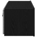 vidaXL TV nástenná skriňa 80 x 35 x 31 cm Čierny dub Kompozitné drevo