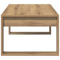 vidaXL Konferenčný stolík dub artisan 102x50x35 cm kompozitné drevo