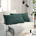 vidaXL Vankúše na pohovku 2 pcs Tmavozelená 80 x 40 cm