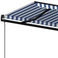 vidaXL Automaticky zaťahovacia markíza 500x350 cm modro-biela